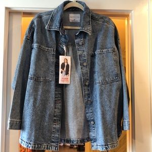 NWT Celebrity Pink Denim Shacket